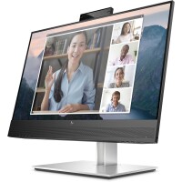 HP E24mv G4 FHD Konferenzmonitor - 60,5 cm (23.8") - 1920 x 1080 Pixel - Full HD - LCD - 5 ms - Schwarz - Silber