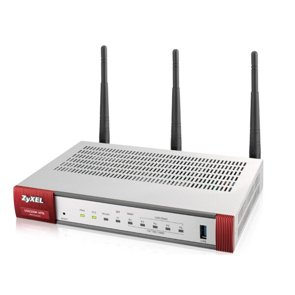 ZyXEL USG20W-VPN - Firewall - 10Mb LAN, 100Mb LAN, GigE