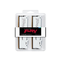 Kingston FURY Beast 32GB DIMM 5600MT/s DDR5 CL40 Kit of 2 White RGB XMP - 32 GB - DIMM