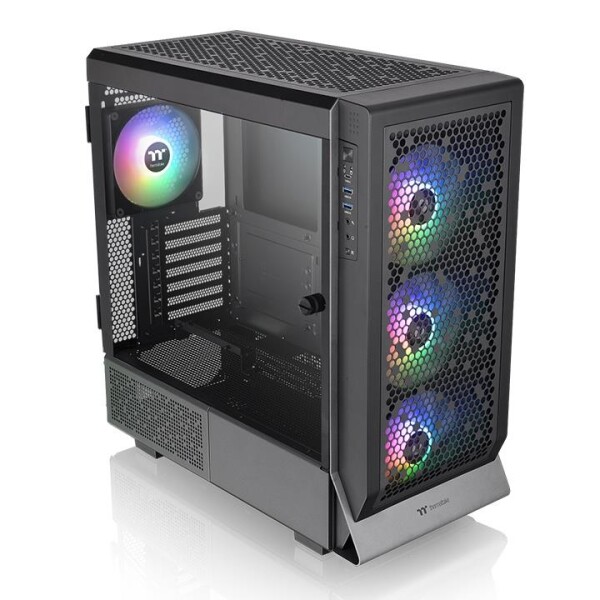 Thermaltake Ceres 500 TG ARGB - Midi Tower - PC - Schwarz - ATX - EATX - micro ATX - Mini-ITX - Metall - Gehärtetes Glas - Multi