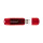 Intenso Rainbow Line - 128 GB - USB Typ-A - 2.0 - 28 MB/s - Kappe - Rot - Transparent