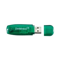 Intenso Rainbow Line - 8 GB - USB Typ-A - 2.0 - 28 MB/s - Kappe - Grün