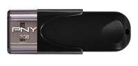 PNY Attaché 4 - 8 GB - USB Typ-A - 2.0 - 25 MB/s - Kappe - Schwarz