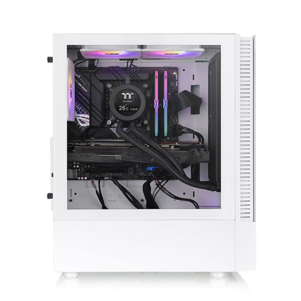 Thermaltake Tt View 200 TG ARGB Snow White CA-1X3-00M6WN-00