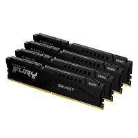 Kingston 128GB 5200MT/s DDR5 CL40 DIMM Kit of 4 FURY...