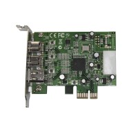 StarTech.com 3 Port 800+400 FireWire PCI Express Schnittstellen Combo Karte - Low Profile - PCIe - IEEE 1394/Firewire - PCIe 1.1 - Grün - 149905 h - Texas Instruments - XIO2213B