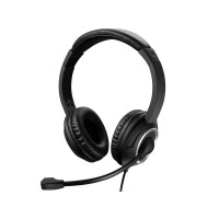 SANDBERG USB Chat Headset - Kopfhörer - Kopfband - Anrufe & Musik - Schwarz - Binaural - Knopf