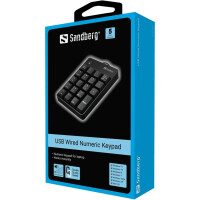 SANDBERG USB Wired Numeric Keypad - USB - 19 - Notebook /...