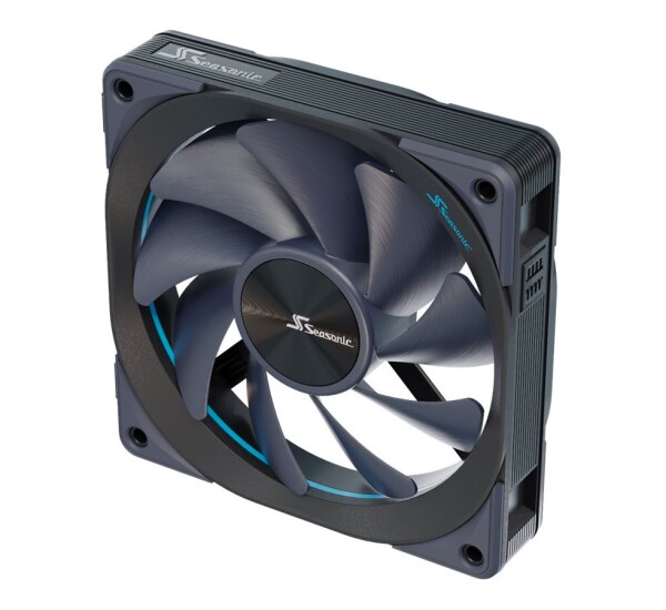 Seasonic MagFlow 3-Fan Kit - Ventilator - 12 cm - 600 RPM - 2000 RPM - 63,33 cfm - Schwarz