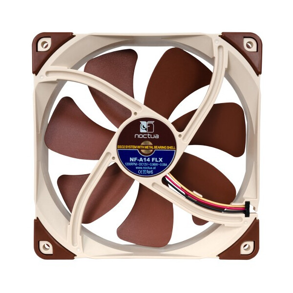 Noctua NF-A14 FLX - Ventilator - 14 cm - 1200 RPM - 19,2 dB - 115,5 m³/h