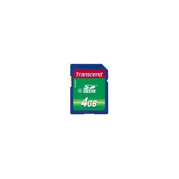 Transcend TS4GSDHC4 - 4 GB - SDHC - Schwarz