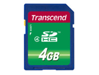 Transcend TS4GSDHC4 - 4 GB - SDHC - Schwarz