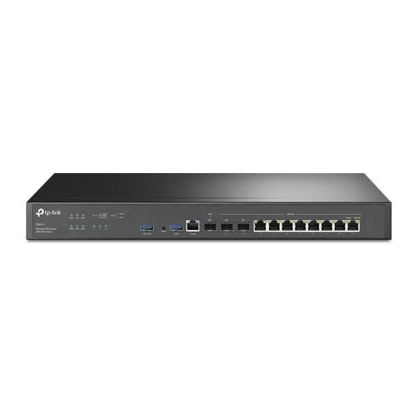 TP-LINK Omada 10 Gbit/s VPN Router - Ethernet-WAN - Gigabit Ethernet - Schwarz
