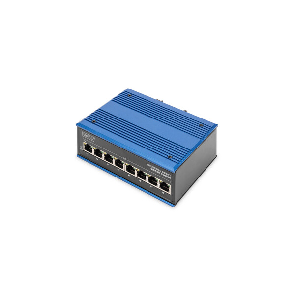 DIGITUS Industrial 8-Port Gigabit Switch, Unmanaged