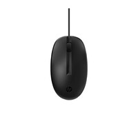 HP 128 Lasermaus (kabelgebunden) - Beidhändig - Laser - USB Typ-A - 1200 DPI - Schwarz