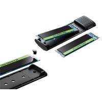 SANDBERG 136-39 - SSD-Gehäuse - M.2 - M.2 - 10 Gbit/s - USB Anschluss - Schwarz