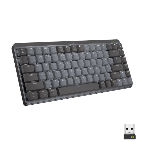 Logitech 920-010780 - Kabellos - RF Wireless + Bluetooth - Mechanischer Switch - QWERTY - LED - Graphit