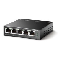 TP-LINK 5-Port 10/100Mbps Desktop Switch mit 4-Port PoE -...