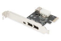 DIGITUS PCI Express Karte, Firewire 1394a (3+1 Port)