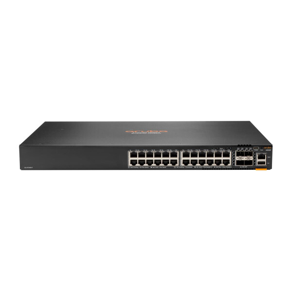 HPE 6200F 24G Class4 PoE 4SFP+ 370W - Managed - L3 - Gigabit Ethernet (10/100/1000) - Power over Ethernet (PoE) - Rack-Einbau - 1U