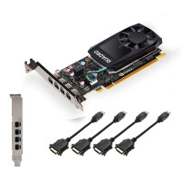 PNY VCQP1000DVIV2-PB - Quadro P1000 V2 - 4 GB - GDDR5 -...