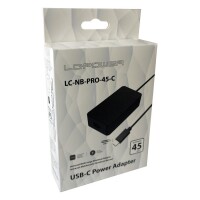 LC-Power LC-NB-PRO-45-C - Laptop - Drinnen - 110-240 V - 50-60 Hz - 45 W - 5 - 9 - 12 - 15 - 20 V