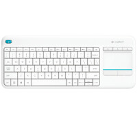 Logitech K400 Plus Tv - Mini - Kabellos - RF Wireless - QWERTZ - Weiß