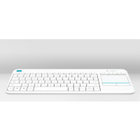 Logitech K400 Plus Tv - Mini - Kabellos - RF Wireless - QWERTZ - Weiß