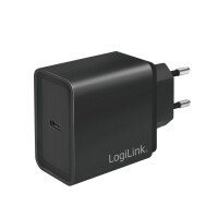 LogiLink USB Ladegerät 1x schwar 1-Port Steckdosenadapter 13.5W