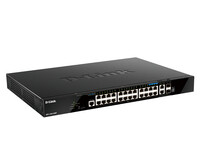 D-Link DGS-1520-28MP/E - Managed - L3 - Gigabit Ethernet (10/100/1000) - Power over Ethernet (PoE) - Rack-Einbau - 1U
