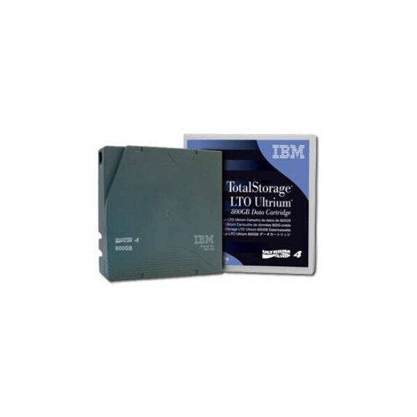 IBM LTO Ultrium 4 Tape Cartridge - Leeres Datenband - LTO - 1600 GB - Schwarz - 20 - 80% - 820 m