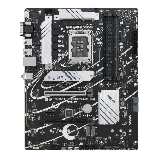 ASUS PRIME B760-PLUS D4 - Intel - LGA 1700 - Intel® Celeron® - Intel® Core™ i3 - Intel® Core™ i5 - Intel® Core™ i7 - Intel® Core™ i9,... - LGA 1700 - DDR4-SDRAM - 128 GB