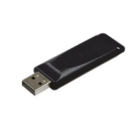 Verbatim Slider - USB-Stick 16 GB - Schwarz - 16 GB - USB...