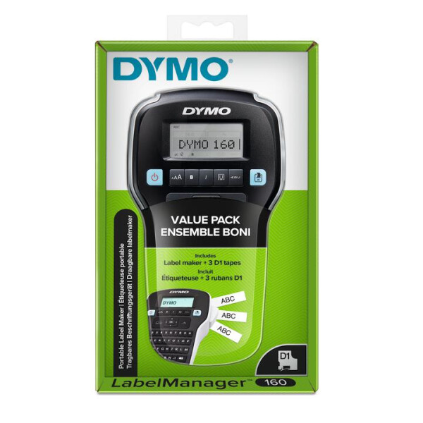 Dymo LabelManager 160 Value Pack - Etiketten-/Labeldrucker