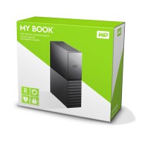 WD My Book WDBBGB0080HBK 3,5" SATA 8.000 GB - Festplatte - 5.400 rpm - Extern USB 3.0