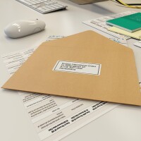 Brother QL-600B - DK - Thermodirekt - 300 x 600 DPI - 71 mm/sek - Kabelgebunden - Blau - Weiß