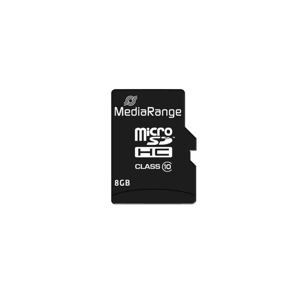 MEDIARANGE 8GB microSDHC - 8 GB - MicroSDHC - Klasse 10 - Schwarz