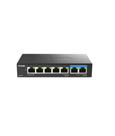 D-Link 7-Port Multi-Gigabit Unmanaged Switch - Unmanaged - Gigabit Ethernet (10/100/1000)