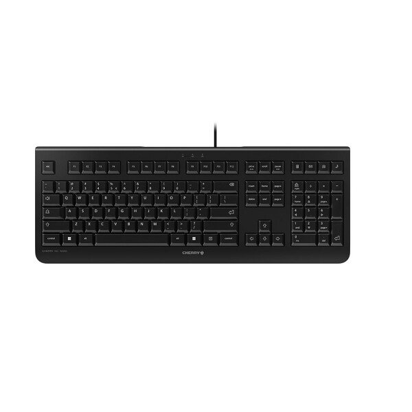 Cherry KC 1000 - Tastatur - Laser - 104 Tasten QWERTY - Schwarz