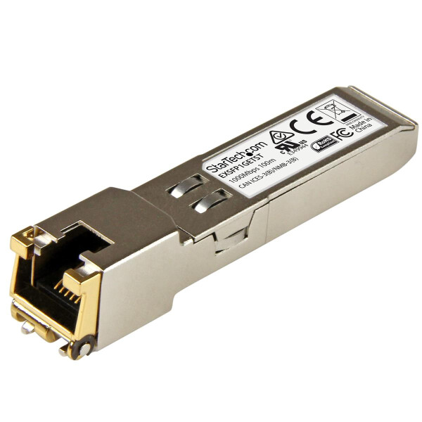 StarTech.com Gigabit RJ45 Copper SFP Transceiver Module - Juniper EX-SFP-1GE-T Compatible - 100m