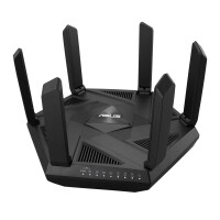 ASUS RT-AXE7800 - Wi-Fi 6E (802.11ax) - Tri-Band (2,4 GHz/5 GHz/6 GHz) - Ethernet/LAN - Schwarz - Tabletop-Router