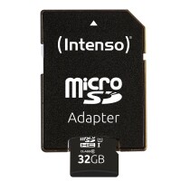 Intenso 3424480 - 32 GB - MicroSD - Klasse 10 - UHS-I - Class 1 (U1) - Temperaturbeständig - Schockresistent - Wasserdicht - Röntgensicher