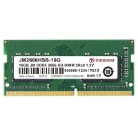 Transcend JetRam JM2666HSB-16G - 16 GB - 1 x 16 GB - DDR4 - 2666 MHz - 260-pin SO-DIMM