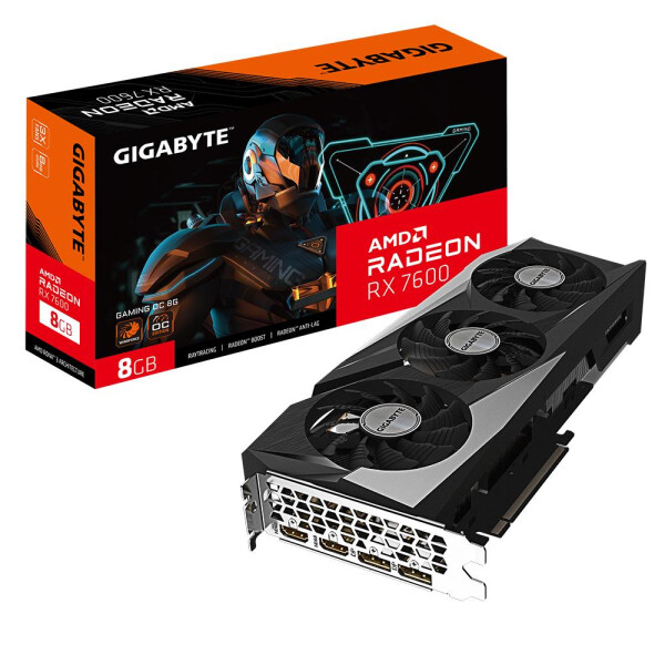 Gigabyte AMD Radeon RX 7600 Gaming OC 8GB GDDR6 Grafikkarte HDMI/DP