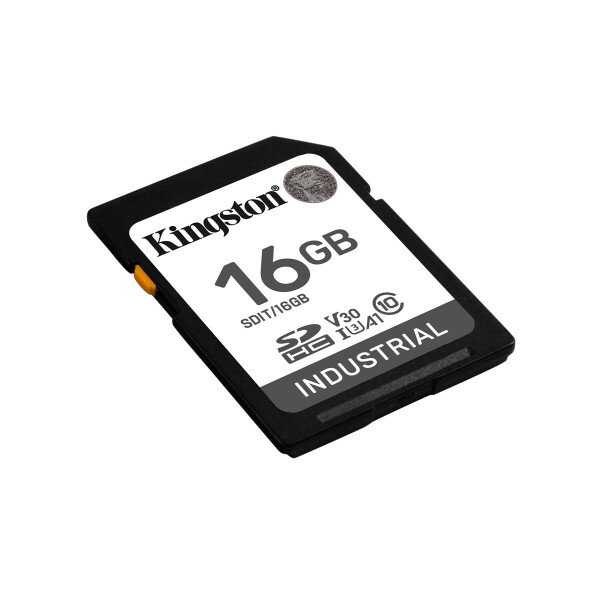 Kingston SD Card 16GB SDHC Industrial -40C to 85C retail - High Capacity SD (SDHC)