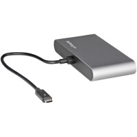 StarTech.com Thunderbolt 3 Mini Dock - Tragbare TB3-Dockingstation mit dual Monitoren - HDMI 4K 60 Hz - 2x USB-A Hub (3,2/2,0) und GbE - 28cm Kabel - TB3 Laptop Multiport Adapter - Mac / Windows - Verkabelt - Thunderbolt 3 - 10,100,1000 Mbit/s - IEEE 802.