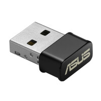 ASUS USB-AC53 Nano - Kabellos - USB - WLAN - Wi-Fi 5 (802.11ac) - 867 Mbit/s - Schwarz - Edelstahl