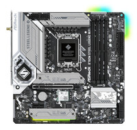 ASRock B760M Steel Legend WiFi - Intel - LGA 1700 - Intel® Core™ i5 - Intel® Core™ i7 - Intel® Core™ i9 - DDR5-SDRAM - 128 GB - DIMM