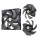 Thermaltake 120mm GT12 PC Cooling Fan TT Premium Edition Black - 1