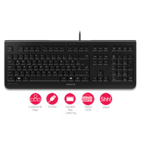 Cherry KC 1000 - Tastatur - AZERTY - Schwarz